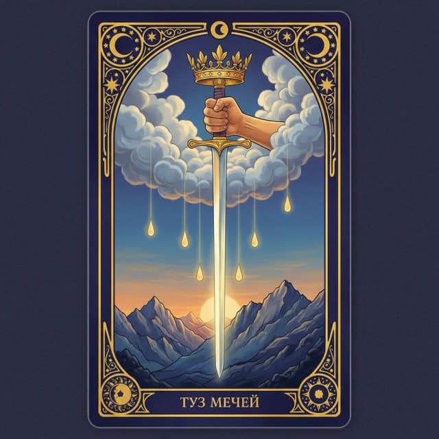 Карта таро Туз Мечи — значение в прямом и перевёрнутом положении