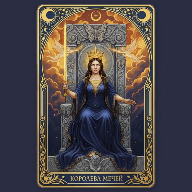 Карта таро Королева Мечи — значение в прямом и перевёрнутом положении