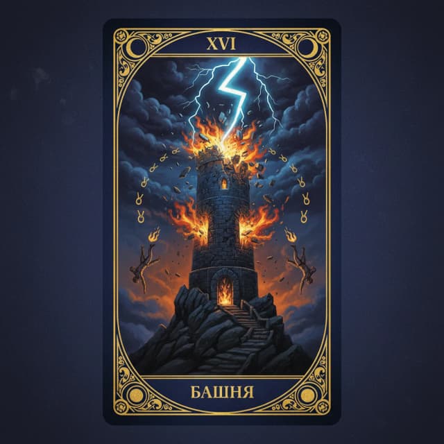 Карта таро Башня — значение в прямом и перевёрнутом положении